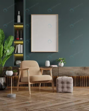 vertical frames empty dark green wall living room crca24582a6 size5.25mb 3000x3750 - title:Home - اورچین فایل - format: - sku: - keywords: p_id:18