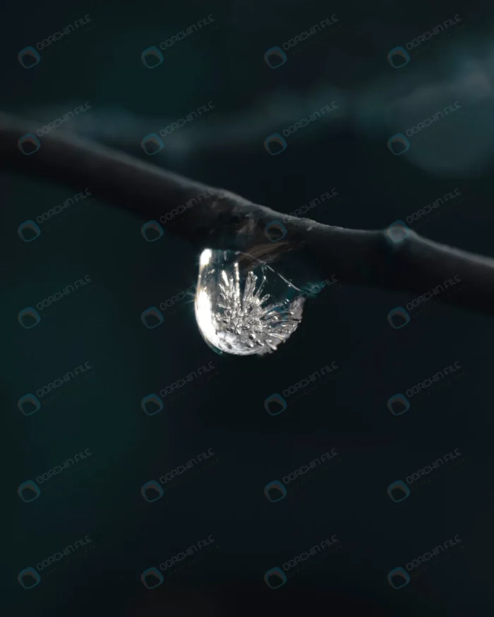 vertical shot water droplet freezing crcd833c80b - title:تصویر قطره آب یخ زده - اورچین فایل - format:JPG - استوک - sku:crcd833c80b - keywords: p_id:85203