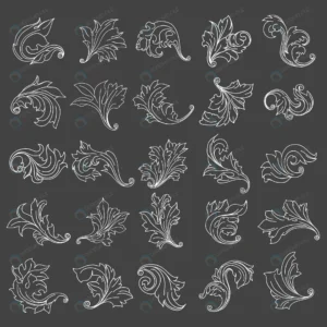vintage baroque engraving floral scroll ornament crc019e4436 size3.02mb - title:Home - اورچین فایل - format: - sku: - keywords: p_id:18