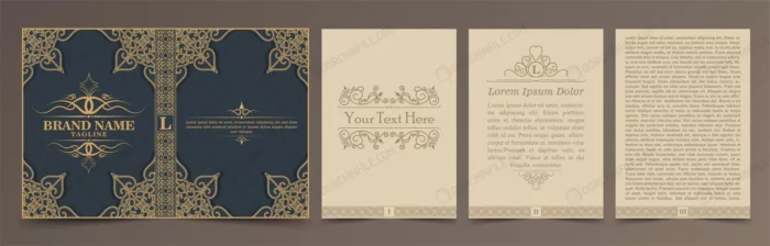 vintage book layouts set crcb41100f4 size40.36mb - title:وکتور کاور و صفحات کتاب قدیمی - اورچین فایل - format:EPS - وکتور - sku:crcb41100f4 - keywords: p_id:96959