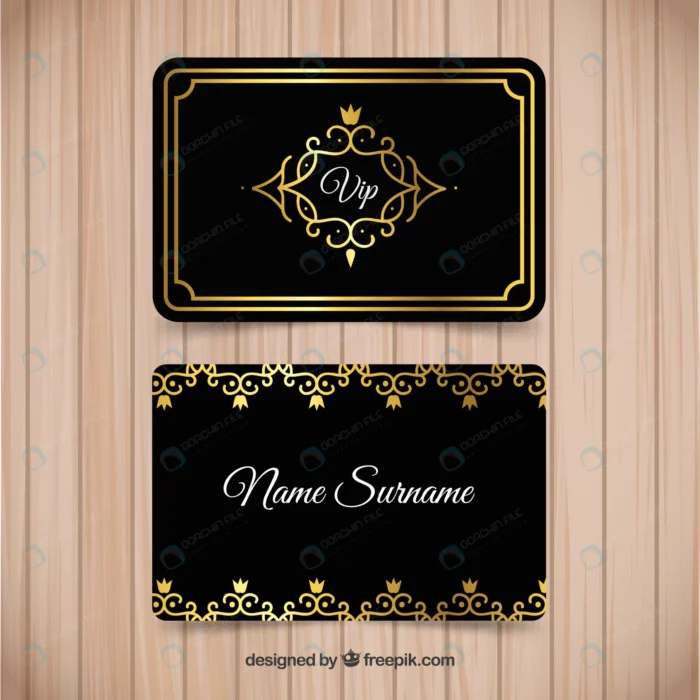 vintage pack golden vip cards crcce104a56 size8.30mb - title:تمپلیت کارت ویزیت تجاری شرکتی - اورچین فایل - format:EPS - وکتور - sku:crcce104a56 - keywords: p_id:80551