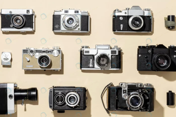 vintage photo cameras arrangement crcce7f0662 size2.18mb 6317x4212 1 - title:تصویر استوک دوربین های عکاسی وینتیج - اورچین فایل - format:JPG - استوک - sku:crcce7f0662 - keywords: p_id:51725