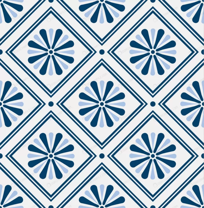 vintage tile pattern with flower crce85e3048 size2.91mb - title:کاشی بدون درز وینتیج - اورچین فایل - format:EPS - وکتور - sku:crce85e3048 - keywords:کاشی بدون درز وینتیج, وکتور, فایل تکی p_id:101417