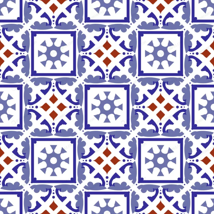 vintage tile 2 crcada44889 size4.17mb - title:کاشی بدون درز وینتیج - اورچین فایل - format:EPS - وکتور - sku:crcada44889 - keywords: p_id:101425