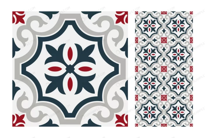 vintage tiles patterns antique seamless design 7 crcbdc601e8 size1.29mb - title:کاشی سبک وینتیج - اورچین فایل - format:EPS - وکتور - sku:crcbdc601e8 - keywords: p_id:101459