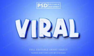 viral 3d text style effect psd premium template rnd353 frp31553198 - title:Home - اورچین فایل - format: - sku: - keywords: p_id:18