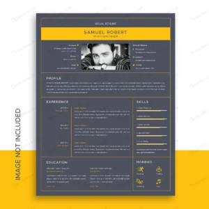 visual resume template crcf70ca665 size1.15mb - title:Home - اورچین فایل - format: - sku: - keywords: p_id:18