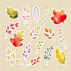 watercolor autumn leaves sticker rnd199 frp16334049 - title:Home - اورچین فایل - format: - sku: - keywords: p_id:18