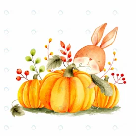 watercolor autumn rabbit pumpkin rnd688 frp15423394 - title:Home Main - اورچین فایل - format: - sku: - keywords: p_id:18