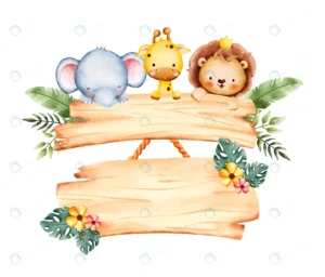 watercolor baby safari animals wooden board with crc152cdabe size30.87mb - title:Home - اورچین فایل - format: - sku: - keywords: p_id:18