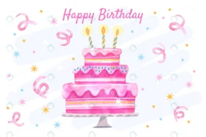 watercolor birthday background with cake crce229c712 size4.42mb - title:Home - اورچین فایل - format: - sku: - keywords: p_id:18