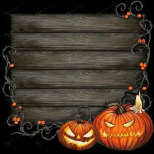 watercolor dark halloween sign with carved pumpkin rnd570 frp18483092 - title:Home - اورچین فایل - format: - sku: - keywords: p_id:18