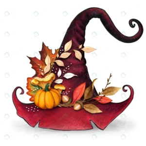 watercolor decorative witch hat with fall leaves crc07a22096 size8.80mb - title:Home - اورچین فایل - format: - sku: - keywords: p_id:18