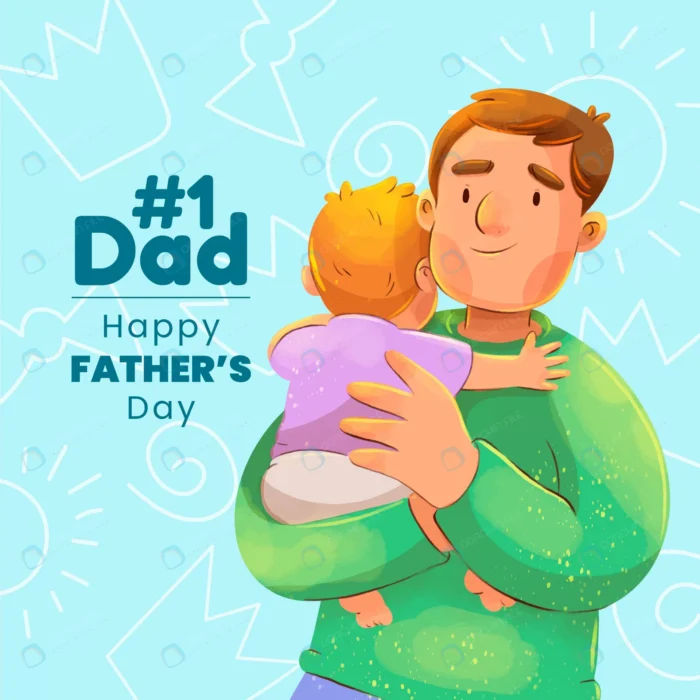 watercolor father s day illustration crc512d5abd size5.30mb - title:وکتور کارتونی کودک در آغوش پدر - اورچین فایل - format:EPS - وکتور - sku:crc512d5abd - keywords: p_id:84587