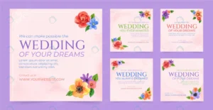 watercolor floral wedding instagram posts rnd490 frp28855675 - title:Home - اورچین فایل - format: - sku: - keywords: p_id:18