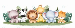 watercolor illustration baby safari animal banner crc09aa7402 size40.52mb - title:Home - اورچین فایل - format: - sku: - keywords: p_id:18