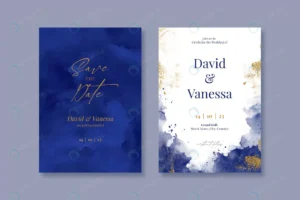 watercolor navy gold wedding invitation card set rnd100 frp17957871 - title:Home - اورچین فایل - format: - sku: - keywords: p_id:18