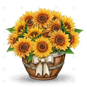 watercolor sunflower rustic country decoration rnd137 frp17191718 - title:Home - اورچین فایل - format: - sku: - keywords: p_id:18