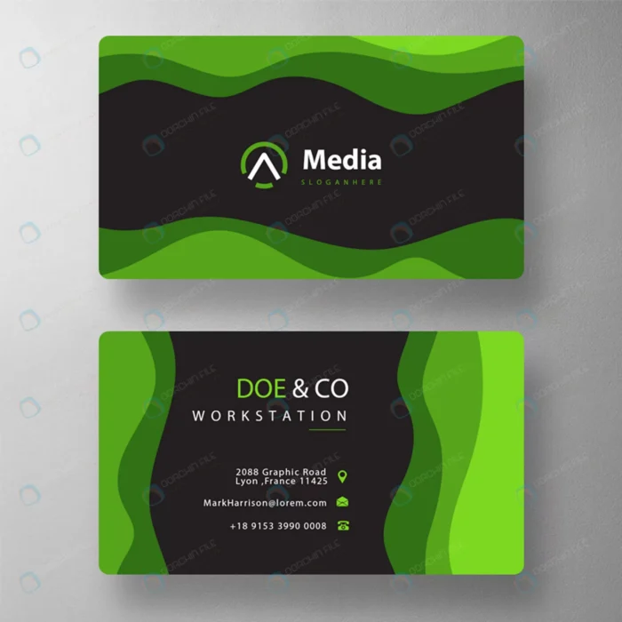 wave shape visit card crca21be2ee size0.95mb - title:کارت ویزیت تجاری موجدار - اورچین فایل - format:PSD - فتوشاپ - sku:crca21be2ee - keywords: p_id:60527
