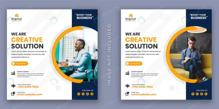 we are creative agency corporate business flyer so rnd714 frp13505076 - title:قالب پست اینستاگرام بازاریابی دیجیتال مارکتینگ - اورچین فایل - format:EPS - وکتور - sku:frp13505076 - keywords: p_id:66718