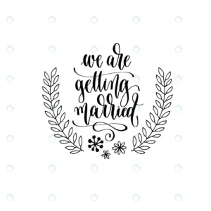 we are getting married hand lettering inscription rnd455 frp28559649 - title:Home - اورچین فایل - format: - sku: - keywords: p_id:18