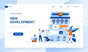 web development landing page template with header crcc990cd5f size2.37mb - title:Home - اورچین فایل - format: - sku: - keywords: p_id:18