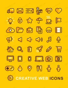 web icons set linear flat outline style icon crce7fa1b9f size2.92mb - title:Home - اورچین فایل - format: - sku: - keywords: p_id:18