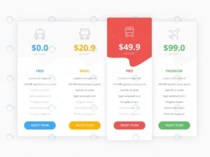 web pricing table with four option template colle crcbae6454b size2.04mb - title:Home - اورچین فایل - format: - sku: - keywords: p_id:18