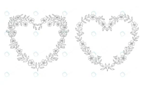 wedding heart floral illustration crc60b6d2a3 size1.91mb - title:Home - اورچین فایل - format: - sku: - keywords: p_id:18