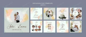 wedding instagram posts template design rnd393 frp30586494 - title:Home - اورچین فایل - format: - sku: - keywords: p_id:18