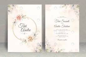 wedding invitation card set template with flowers rnd806 frp9710670 - title:Home Main - اورچین فایل - format: - sku: - keywords: p_id:18