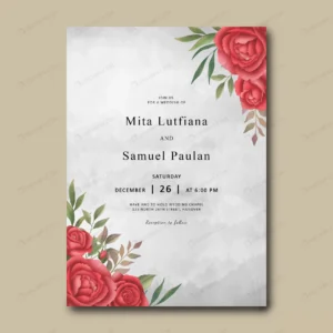 wedding invitation template with bouquet watercol crc222d9bd4 size7.54mb - title:Home - اورچین فایل - format: - sku: - keywords: p_id:18