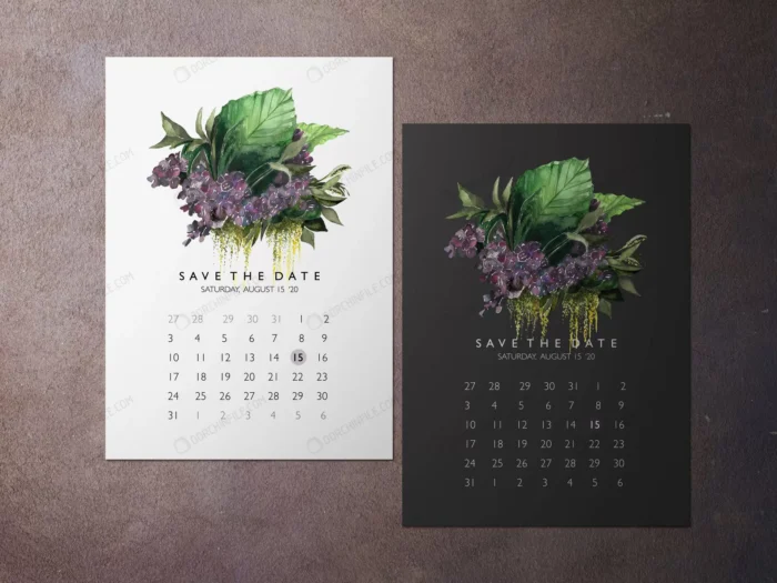 wedding save date one faced purple flower theme c crc48fd5879 size105.81mb - title:قالب کارت دعوت عروسی در پس زمینه بتونی - اورچین فایل - format:PSD - فتوشاپ - sku:crc48fd5879 - keywords: p_id:100801