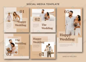 wedding social media post bundle template crcb5e9bac7 size3.38mb 1 - title:Home - اورچین فایل - format: - sku: - keywords: p_id:18