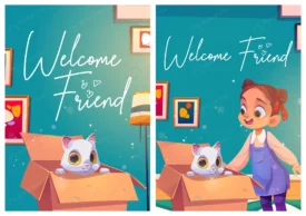 welcome friend posters with cat box girl crcc292737c size6.00mb - title:Home Main - اورچین فایل - format: - sku: - keywords: p_id:18