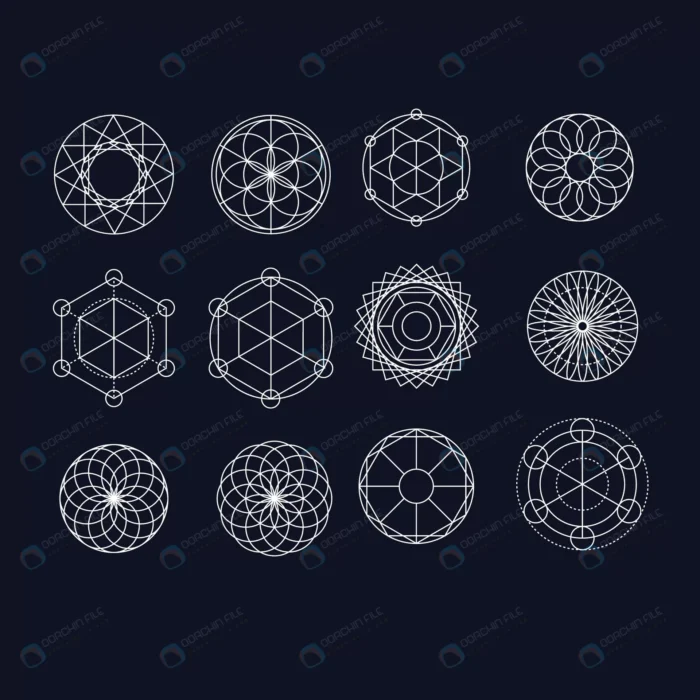 white mandalas collection black background crc8e7889b6 size1.52mb - title:دانلود وکتور طرح ماندالا - اورچین فایل - format:EPS - وکتور - sku:crc8e7889b6 - keywords: p_id:38235