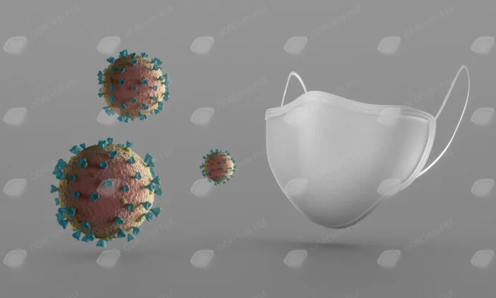 white medical mask virus bacteria - title:دانلود عکس استوک با موضوع استفاده از ماسک در برابر کووید 19 - اورچین فایل - format:JPG - استوک - sku:5032 - keywords: p_id:30660