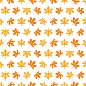 white seamless pattern with yellow orange leaves rnd428 frp27667007 - title:Home - اورچین فایل - format: - sku: - keywords: p_id:18