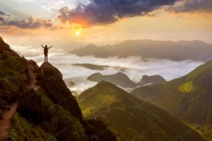 wide mountain panorama small silhouette tourist w crcf2643176 size6.71mb 4400x2933 1 - title:Home - اورچین فایل - format: - sku: - keywords: p_id:18