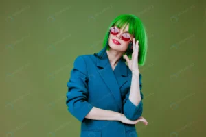 woman green wig stylish glasses fashion posing gr crcdaa64bf5 size13.14mb 6578x4385 - title:Home - اورچین فایل - format: - sku: - keywords: p_id:18