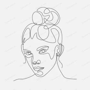 woman head lineart illustration one line drawing crcd8d7bec8 size0.65mb - title:Home - اورچین فایل - format: - sku: - keywords: p_id:18