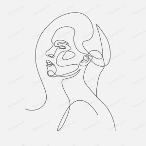 woman head lineart illustration one line drawing crcf7905a91 size0.53mb - title:Home - اورچین فایل - format: - sku: - keywords: p_id:18