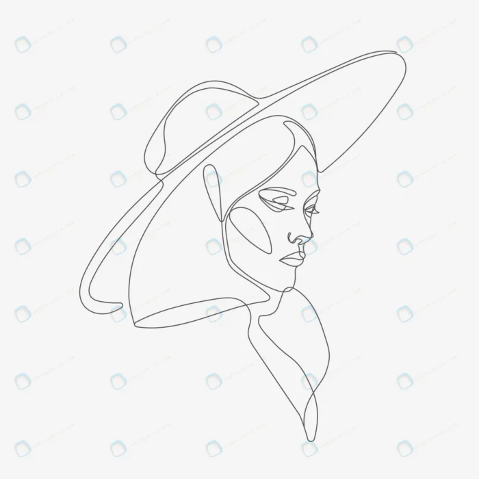 woman head oneline art style crccaf52654 size1.91mb 1 - title:وکتور طراحی تصویر خطی چهره خانم - اورچین فایل - format:EPS - وکتور - sku:crccaf52654 - keywords: p_id:52607
