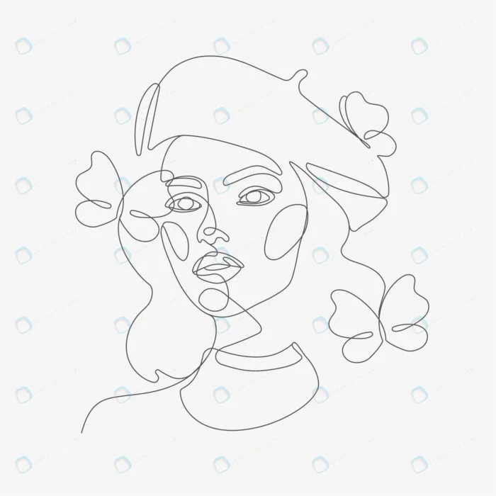 woman head with butterflies composition 1.webp crcede606c8 size1.5mb 1 - title:لاین آرت طرح دختر با پروانه - اورچین فایل - format:EPS - وکتور - sku:crcede606c8 - keywords: p_id:44672
