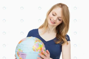 woman holding globe while smiling crc7bdb8081 size4.41mb 5616x3744 - title:Home - اورچین فایل - format: - sku: - keywords: p_id:18