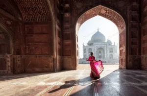 woman red saree sari taj mahal agra uttar pradesh crc3651d4fc size18.11mb 6951x4537 - title:Home - اورچین فایل - format: - sku: - keywords: p_id:18