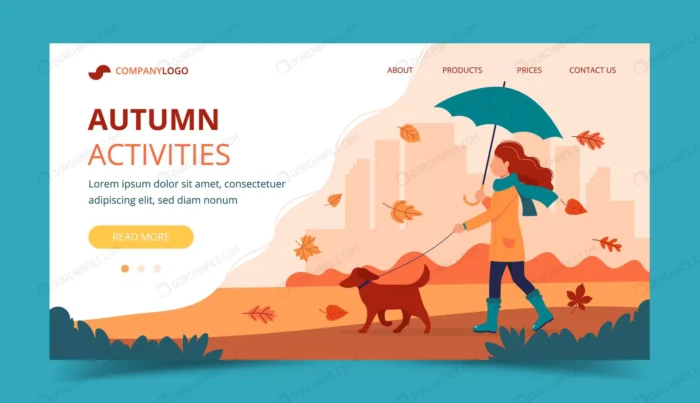 woman walking dog autumn with umbrella landing pa crcccfbb9a3 size1.88mb - title:لندینگ پیج پاییزی - اورچین فایل - format:EPS - وکتور - sku:crcccfbb9a3 - keywords:لندینگ پیج پاییزی p_id:103557