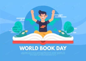 world book day illustration with man open book.jp crc128741e6 size0.54mb - title:Home Main - اورچین فایل - format: - sku: - keywords: p_id:18