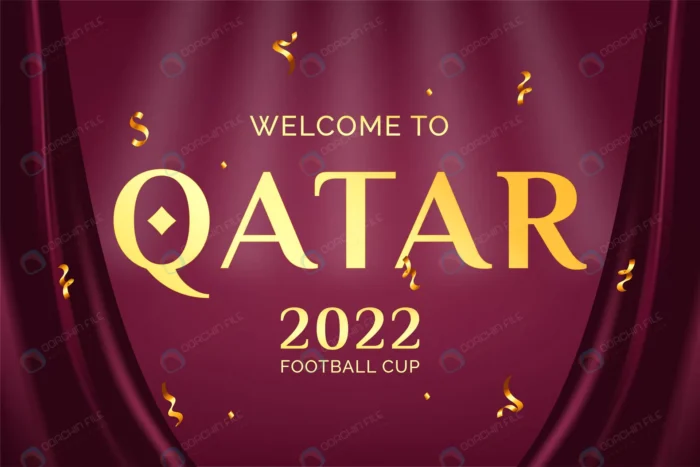 world football cup 2022 with realistic silk backgr rnd702 frp31565631 - title:وکتور رئال مسابقات فوتبال جام جهانی 2022 قطر - اورچین فایل - format:EPS - وکتور - sku:frp31565631 - keywords: p_id:68382