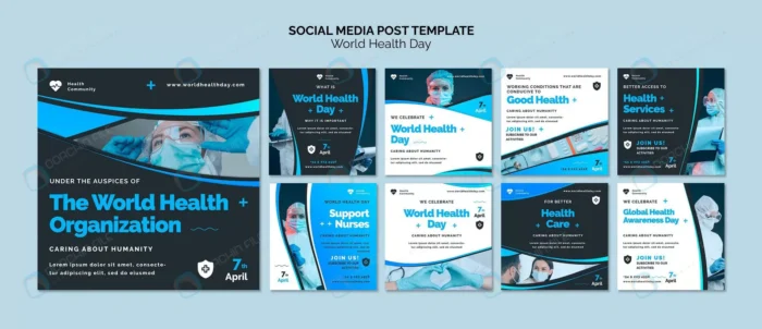 world health day instagram posts set crc3060dbe3 size237.6mb 1 - title:قالب لایه باز استوری اینستاگرام ویژه روز سلامتی - اورچین فایل - format:PSD - فتوشاپ - sku:crc3060dbe3 - keywords: p_id:45936